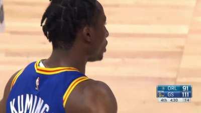 [Highlight] Wiggins with the stank face reaction on Kuminga's putback dunk