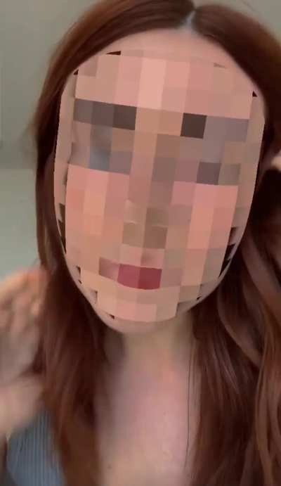 she has such a perfect face, shame you can’t see it lmao :/