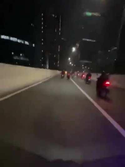 Driving on car-only flyover