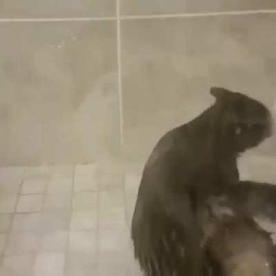 Water is her best friend.