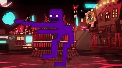 The man has arrived at the hotel