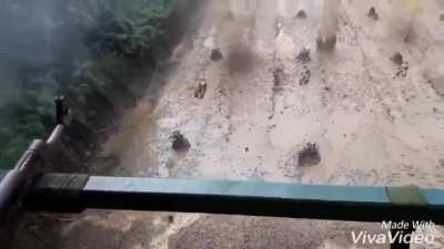 Indonesian military training under live fire