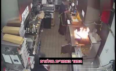 WCGW Spilling water on hot oil.