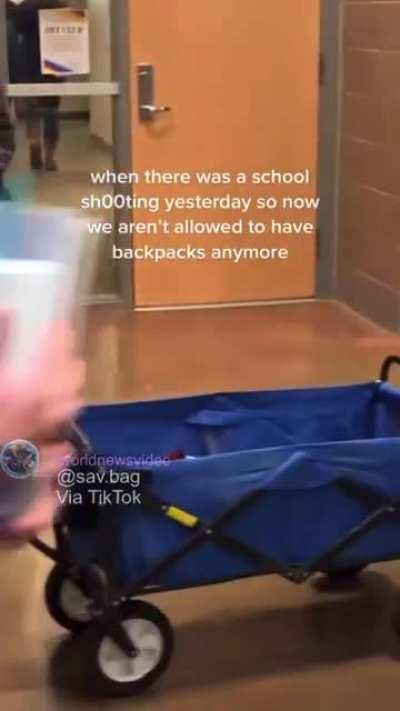 No backpacks allowed after a school shooting: