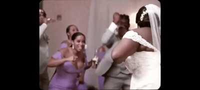 Song talking about shooting people and gangs Everyone at the wedding: