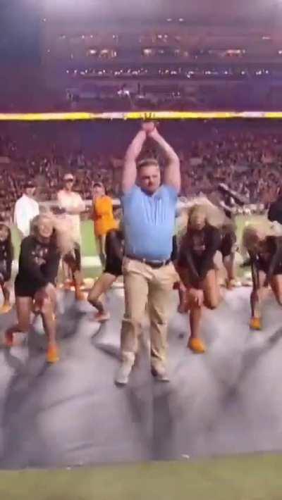 When the security guard is in the way