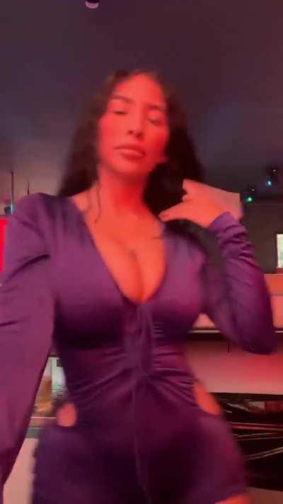 Stephanie Dancing in body oufit