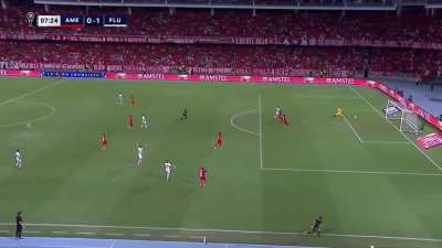 Nice header from the edge of the box (Copa Sudamericana Round of 16 1st Leg)