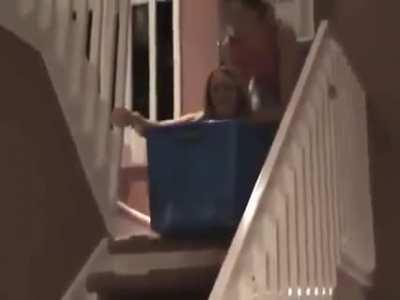 HMC as I slide down these stairs...