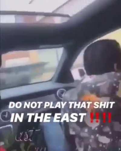 Nigga gets shot at for playing folk shit