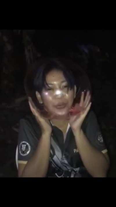 Tifany has been choked by a wall