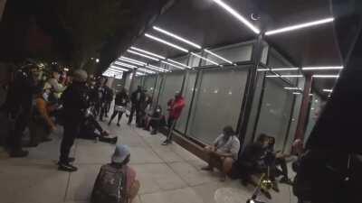 Portland protestor summons Mother Nature to 