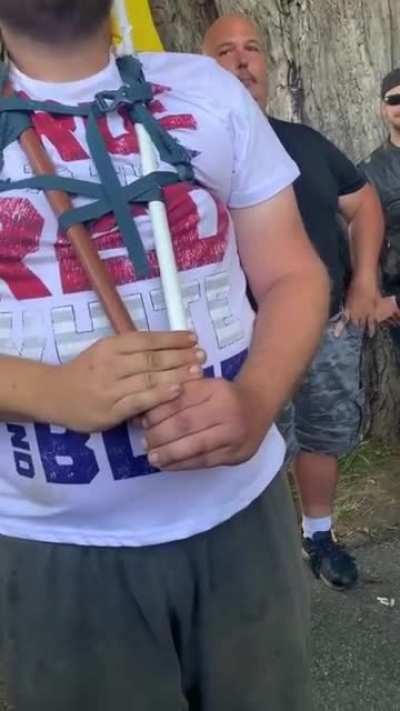 Angry mob surrounds a Methodist Pastor for wearing a Black Lives Matter shirt at Gettysburg National Cemetery on 4th of July