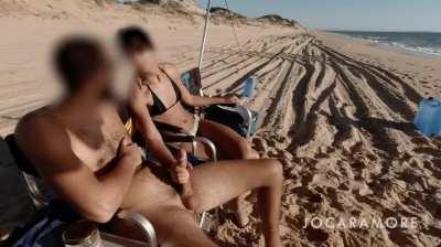 Found this public beach and just had to take advantage! So sneaky!