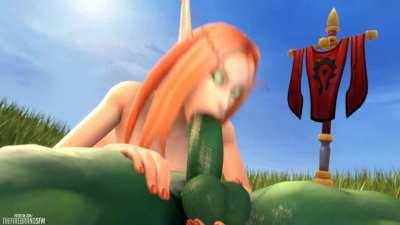 A Violent Throatjob (The Firebrand)[World of Warcraft]