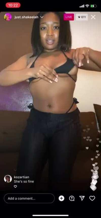 Slipping out tiny bikini