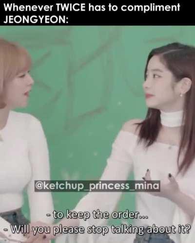 For Jeongyeon it's always about the dorms lmao