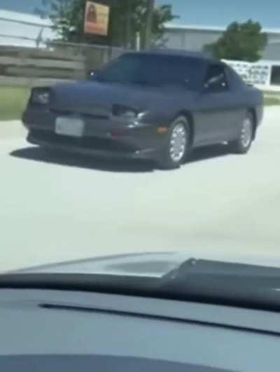 he rotated the car 180 degrees. superior skills