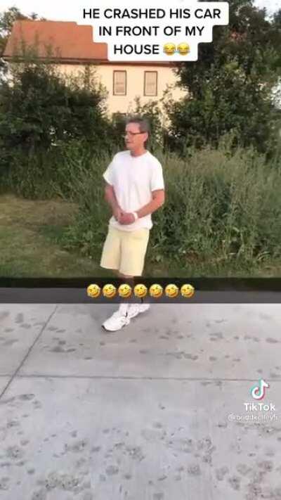 Dude can’t even stand and wipes out