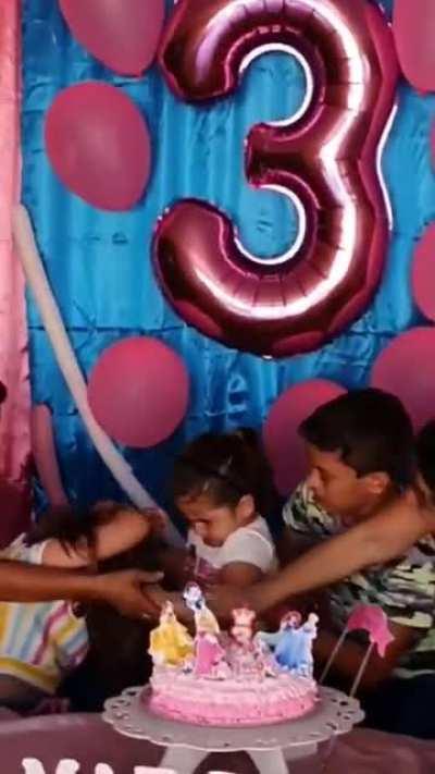 WCGW blowing out the little friend's candle