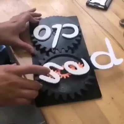 Open and closed sign | +15 originality, doesn't operate automatically