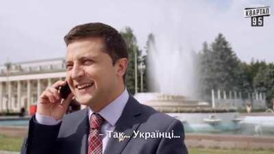 In 2015, President Zelensky starred in a comedy TV show as President of Ukraine. In one scene, German Chancellor Merkel calls Zelensky about membership in the European Union, but it turns out to be a mistake. Yesterday, Zelensky started the formal process