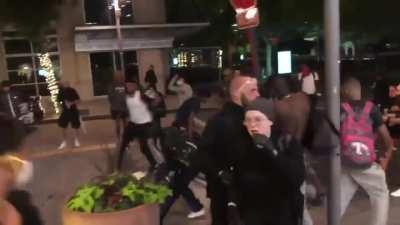 Man critically injured in Dallas riots, source in comments [angle 1/2]