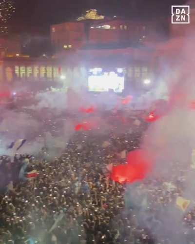 Jubilation in Naples as Napoli win Serie A