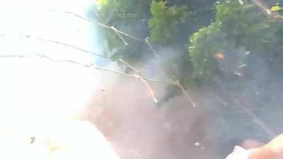 The yearly fireworks contest in San Severo, Italy