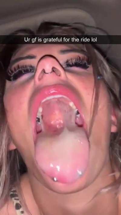 Your girlfriend was very thankful for the ride home