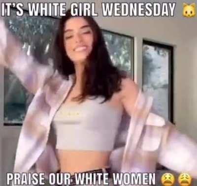 white girl wednesday praise 😫😩🥰