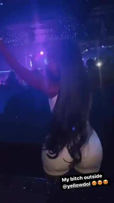 the Queen is outside wit it