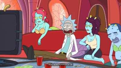 In S2 E3 of Rick & Morty, also by Dan Harmon, Unity makes a tv show just for Rick