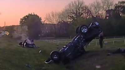 Infamous 109 MPH PIT maneuver + timelapse of aftermath 