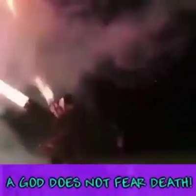 Yagami: huh a illegal bike race gang? this should be fine. *The first Boss*