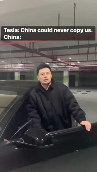 I know China has a few Tesla clones, but an elon clone, this has gone too MF far!