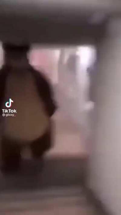 Every second you aren't running, he is only getting closer