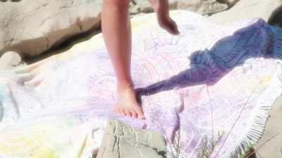 Beach Yoga on the morning sun