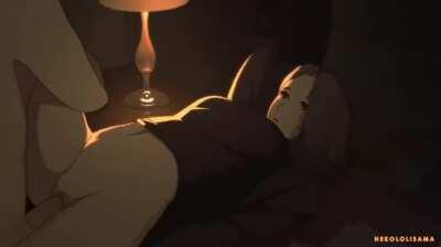 Sae Nijima's quivering orgasm (Nekololisama)