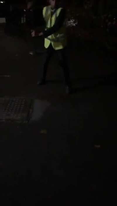 Throwback to that time I was supposed to be directing parking at my school's open evening but got bored