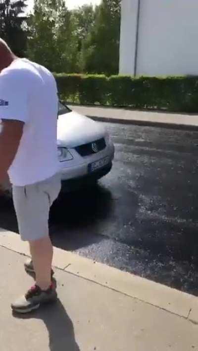 Nothing feels better than driving on smooth brand new asphalt. Part2