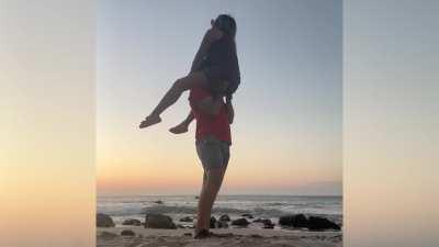 I like it when the beach party ended like this