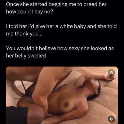 Giving her the white baby I promised 😈