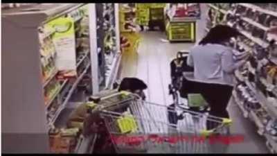 Woman poops on frozen meat at the supermarket, apparently because she was unhappy with the meat's quality