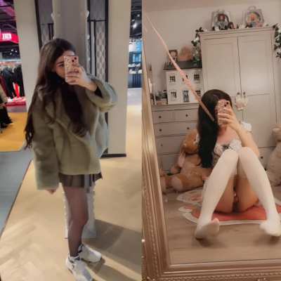 good girls wear short skorts AND innie cages out to the mall🫠