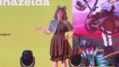 My cosplay performance as Nazrin to the japanese mouse commercial 