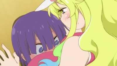 Her voice in the English Dub is just perfect, also, shouta you lucky bastard...