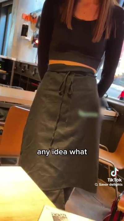 That poor young waitress, she did so well keeping herself together.