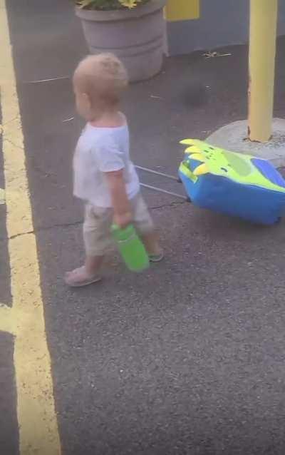 Toddlers and flip flops are a bad combination