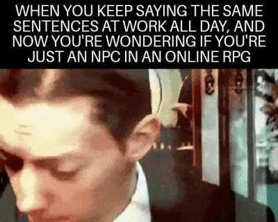 Maybe my home life is just a programmed backstory